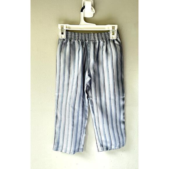 Dolce&Gabbana striped kids pajama pants 100% silk NWT Size 2
